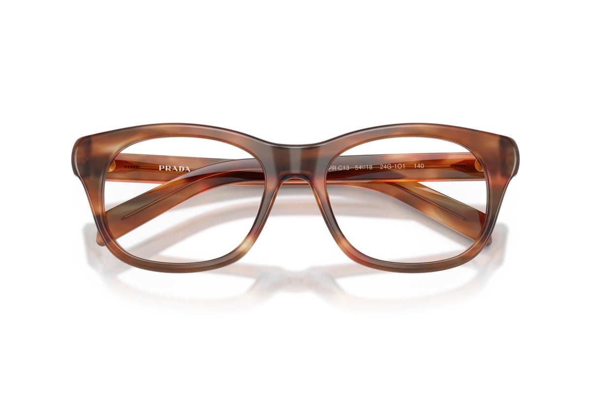 OCCHIALE DA VISTA DONNA | PRADA PR C13V - 24G1O1 QUERCIA STRIATA - CALIBRO 52