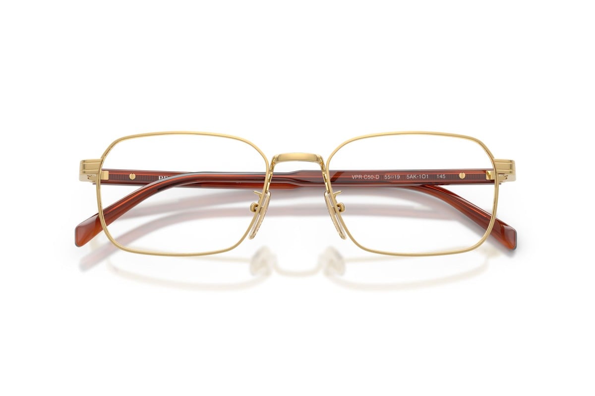 OCCHIALE DA VISTA UOMO | PRADA PR C50VD - 5AK1O1 ORO - CALIBRO 55