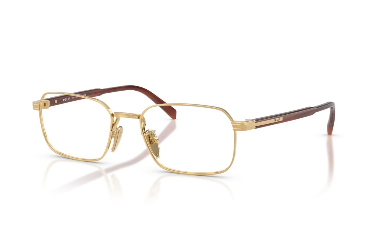 OCCHIALE DA VISTA UOMO | PRADA PR C50VD - 5AK1O1 ORO - CALIBRO 55