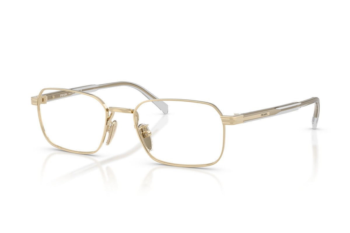 OCCHIALE DA VISTA UOMO | PRADA PR C50VD - ZVN1O1 ORO PALLIDO - CALIBRO 55