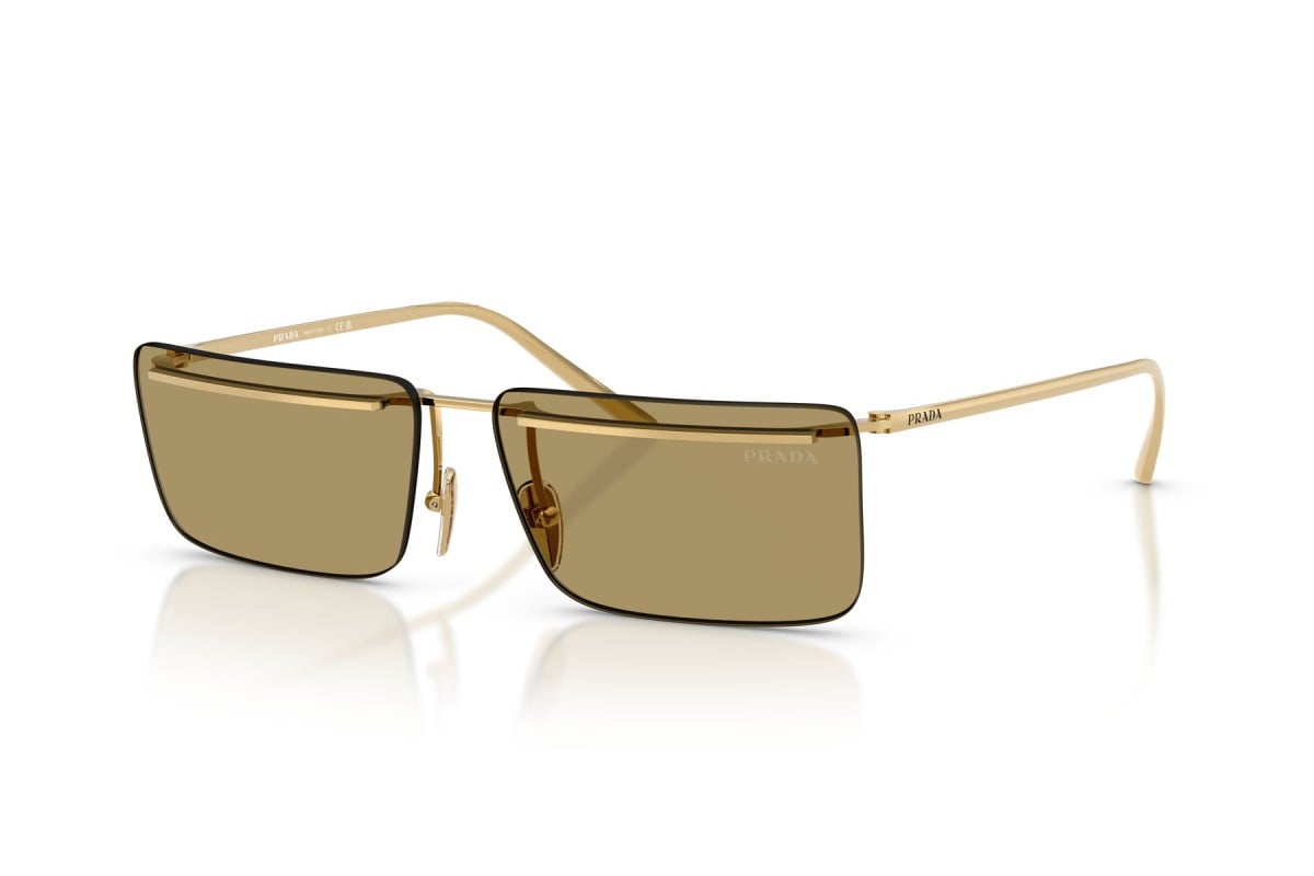 OCCHIALE DA SOLE UOMO | PRADA PR C53S - 5AK70G ORO - CALIBRO 60
