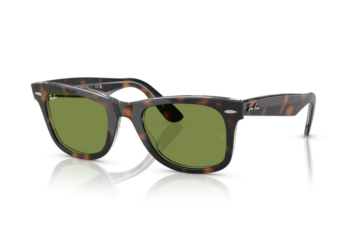 OCCHIALE DA SOLE UNISEX RAY-BAN RB 2140 - WAYFARER 14134E AVANA SCURO SU MULTICOLORE - TAGLIA 50