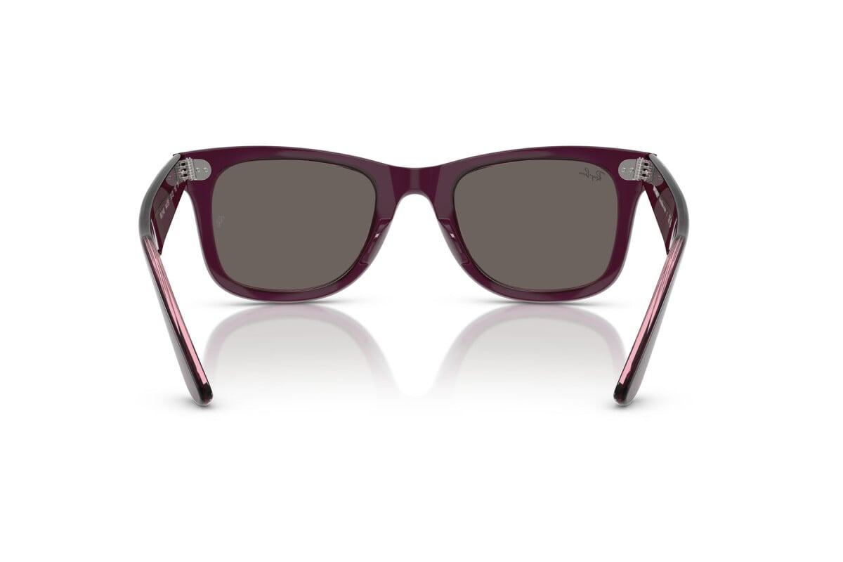 OCCHIALE DA SOLE UNISEX RAY-BAN RB 2140 - WAYFARER 1447B1 VIOLA SU ROSA TRASPARENTE - TAGLIA 50