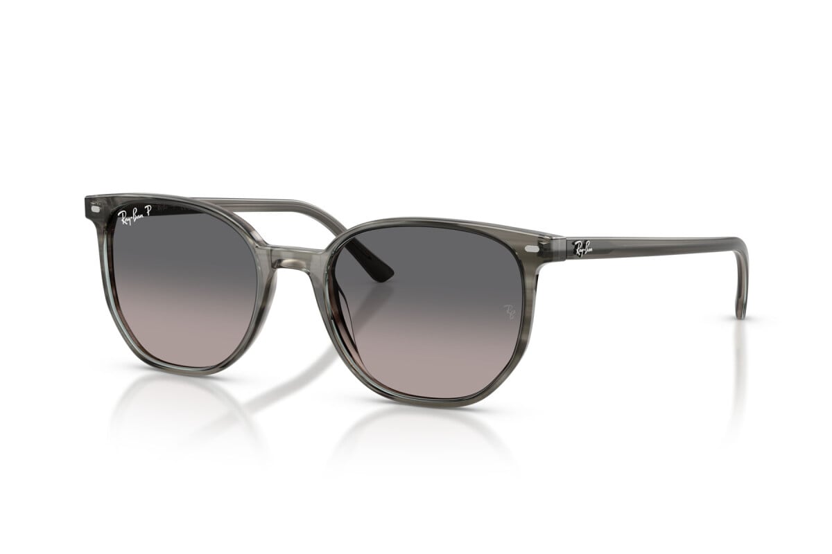 OCCHIALE DA SOLE UNISEX RAY-BAN RB 2197 - ELLIOT 1438M3 GRIGIO STRIATO - TAGLIA 52