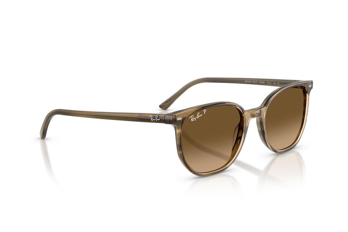 OCCHIALE DA SOLE UNISEX RAY-BAN RB 2197 - ELLIOT 1439M2 VERDE STRIATO - TAGLIA 52