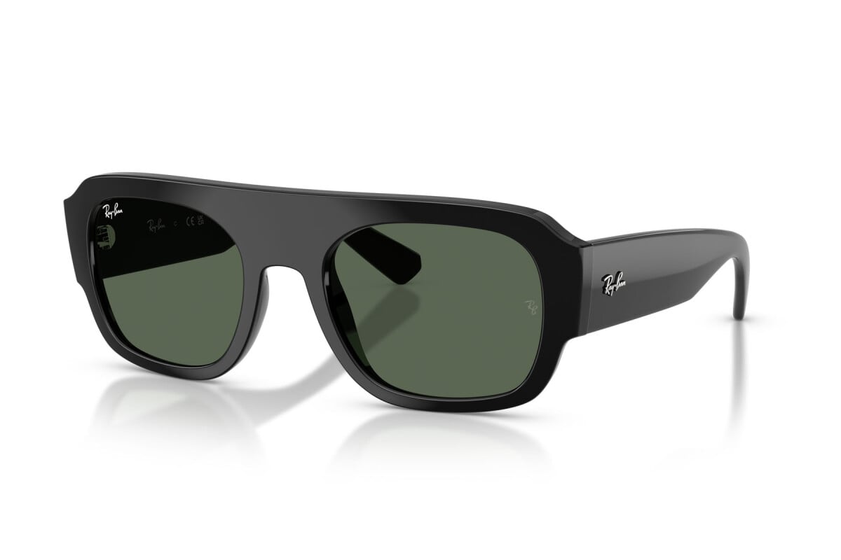 OCCHIALE DA SOLE UNISEX RAY-BAN RB RB 2218 - 667771 NERO - TAGLIA 55