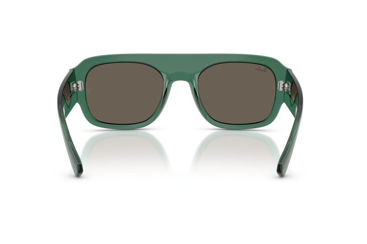 OCCHIALE DA SOLE UNISEX RAY-BAN RB RB 2218 - 6681/3 VERDE TRASPARENTE - TAGLIA 55