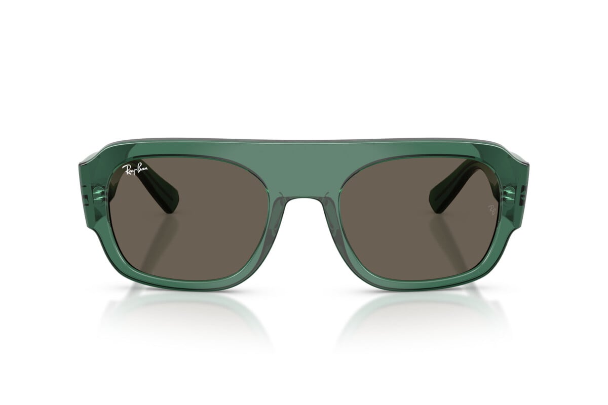 OCCHIALE DA SOLE UNISEX RAY-BAN RB RB 2218 - 6681/3 VERDE TRASPARENTE - TAGLIA 55