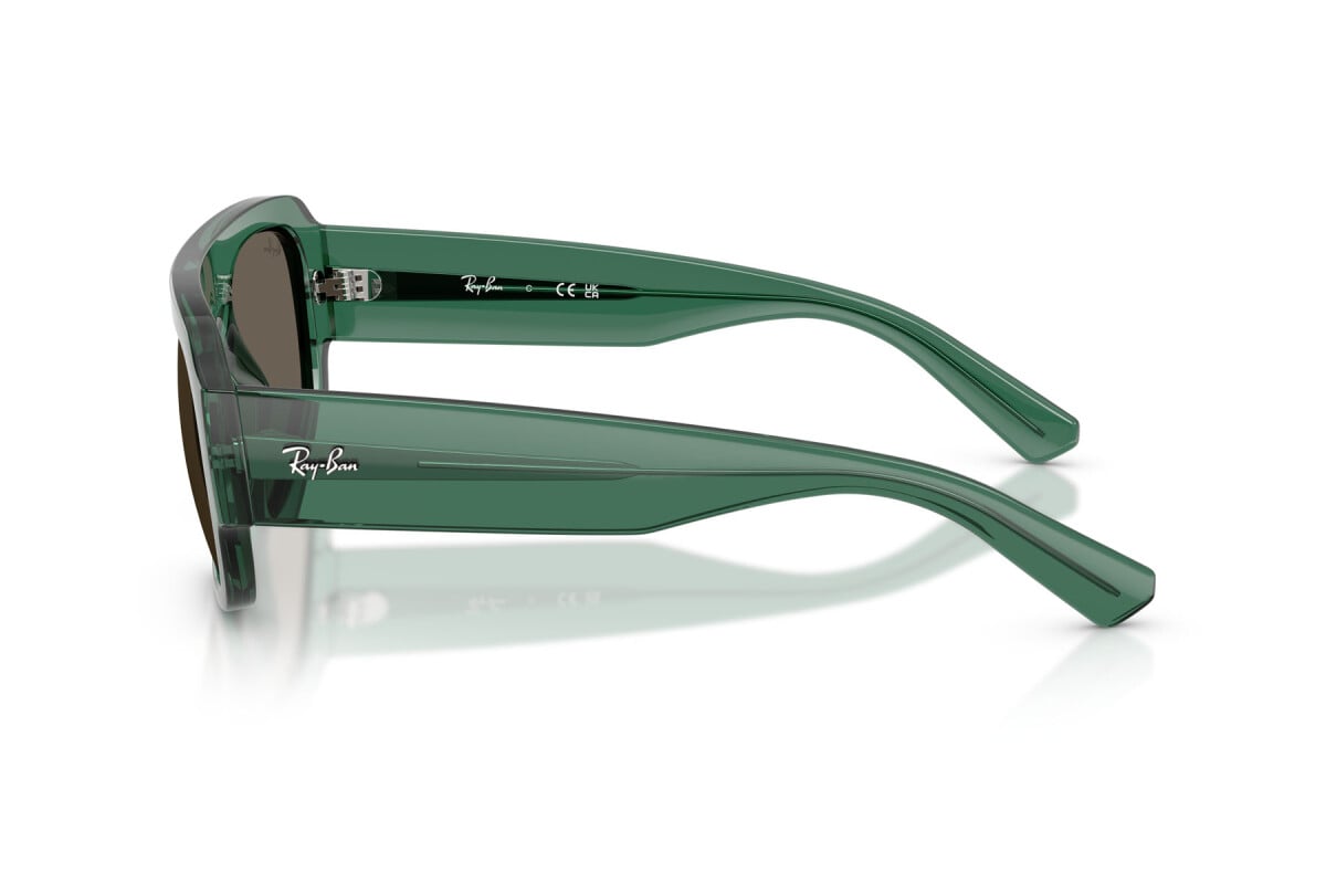 OCCHIALE DA SOLE UNISEX RAY-BAN RB RB 2218 - 6681/3 VERDE TRASPARENTE - TAGLIA 55
