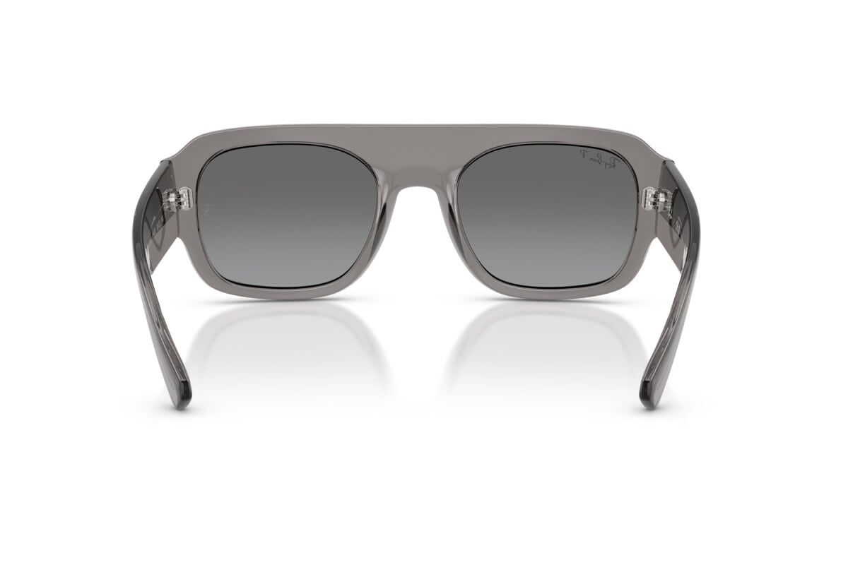 OCCHIALE DA SOLE UNISEX RAY-BAN RB RB 2218 - 668482 GRIGIO TRASPARENTE - TAGLIA 55