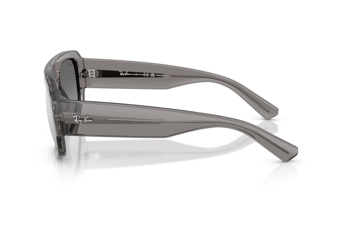 OCCHIALE DA SOLE UNISEX RAY-BAN RB RB 2218 - 668482 GRIGIO TRASPARENTE - TAGLIA 55