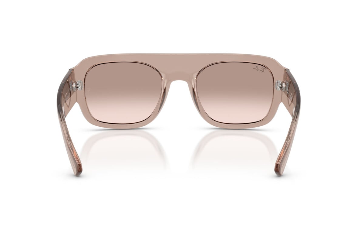 OCCHIALE DA SOLE UNISEX RAY-BAN RB RB 2218 - 67278Z MARRONE CHIARO TRASPARENTE - TAGLIA 55