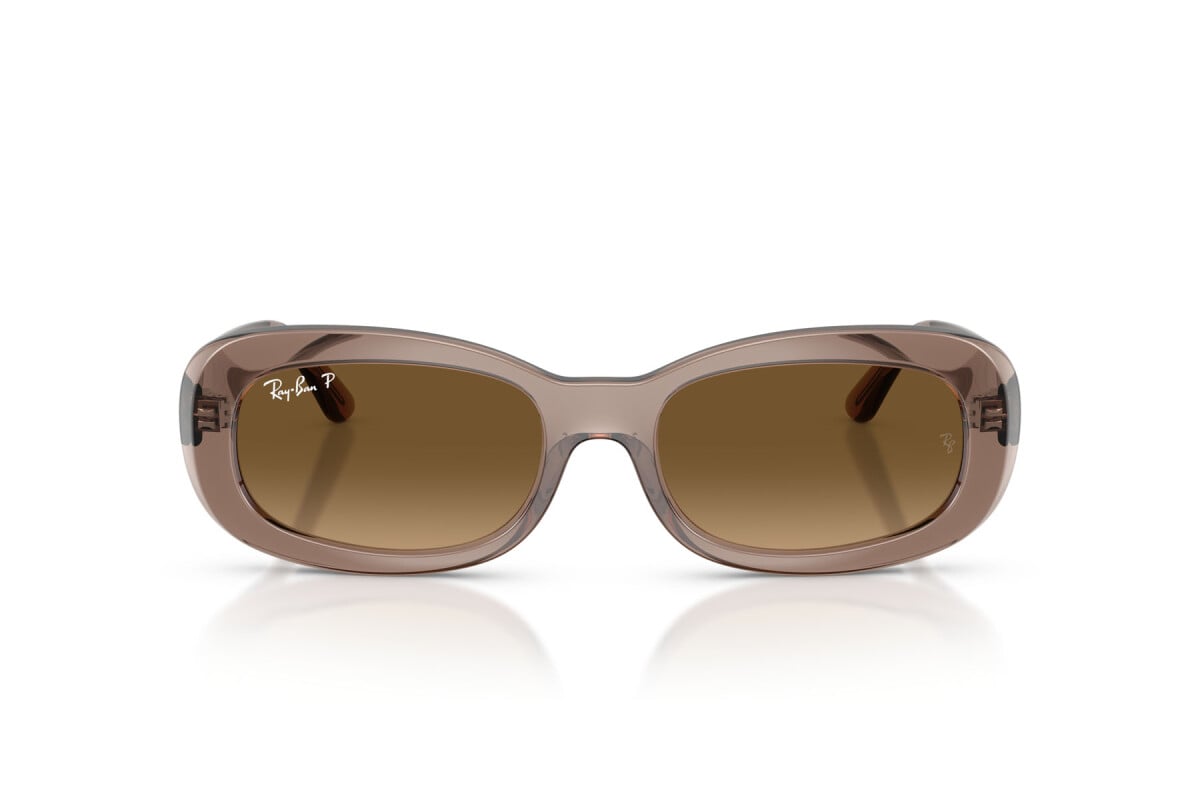 OCCHIALE DA SOLE UNISEX RAY-BAN RB RB 2221 - 6827M2 BEIGE TRASPARENTE - TAGLIA 56