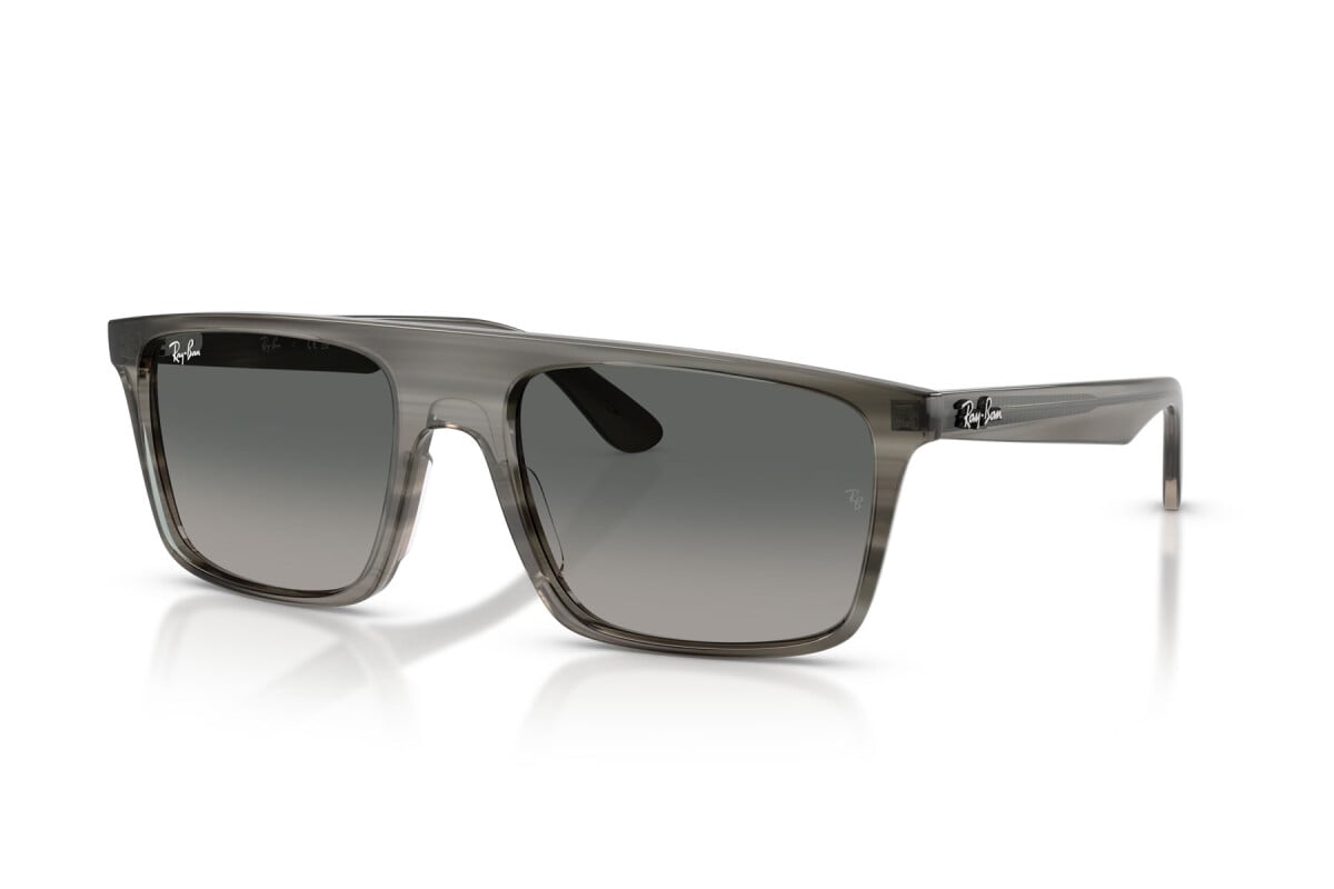 OCCHIALE DA SOLE UNISEX RAY-BAN RB 2222 - 143871 GRIGIO STRIATO - TAGLIA 57