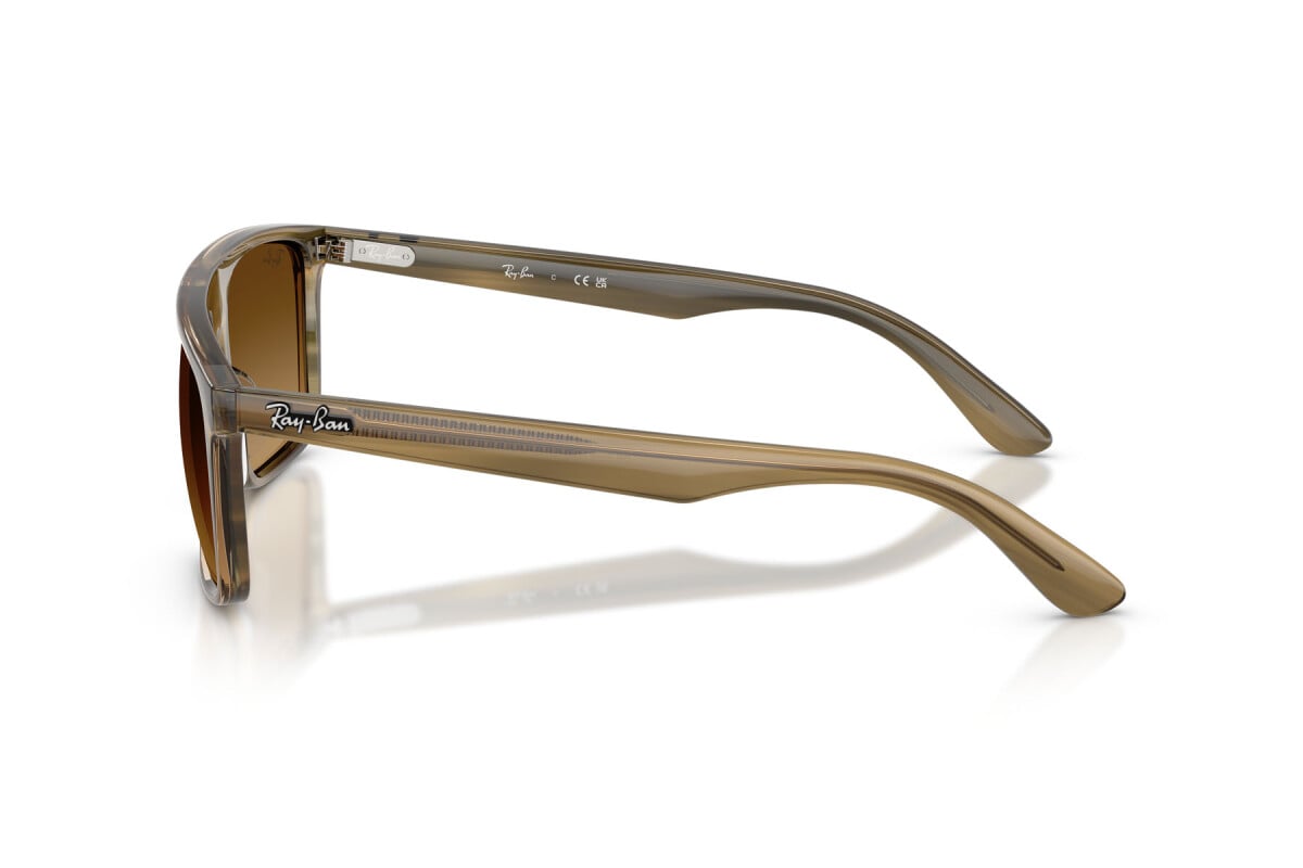 OCCHIALE DA SOLE UNISEX RAY-BAN RB 2222 - 143985 VERDE STRIATO - TAGLIA 57