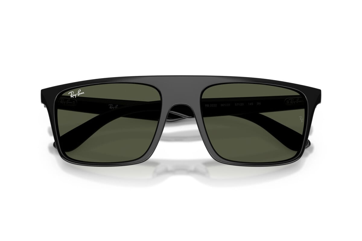 OCCHIALE DA SOLE UNISEX RAY-BAN RB 2222 - 901/31 NERO - TAGLIA 55