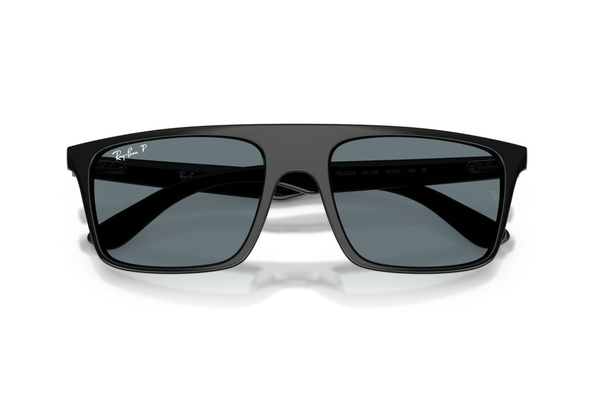 OCCHIALE DA SOLE UNISEX RAY-BAN RB 2222 - 901/3R NERO - TAGLIA 55