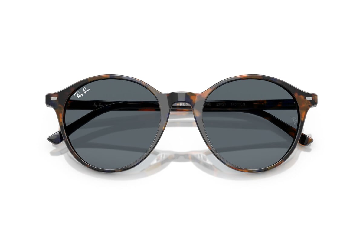 OCCHIALE DA SOLE UNISEX RAY-BAN RB 2230 - BERNARD 1356R5 GIALLO AVANA E BLU - TAGLIA 53