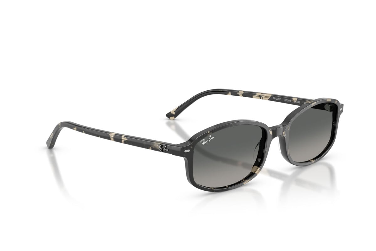 OCCHIALE DA SOLE UNISEX RAY-BAN RB 2232 - 133371 AVANA GRIGIA - TAGLIA 56