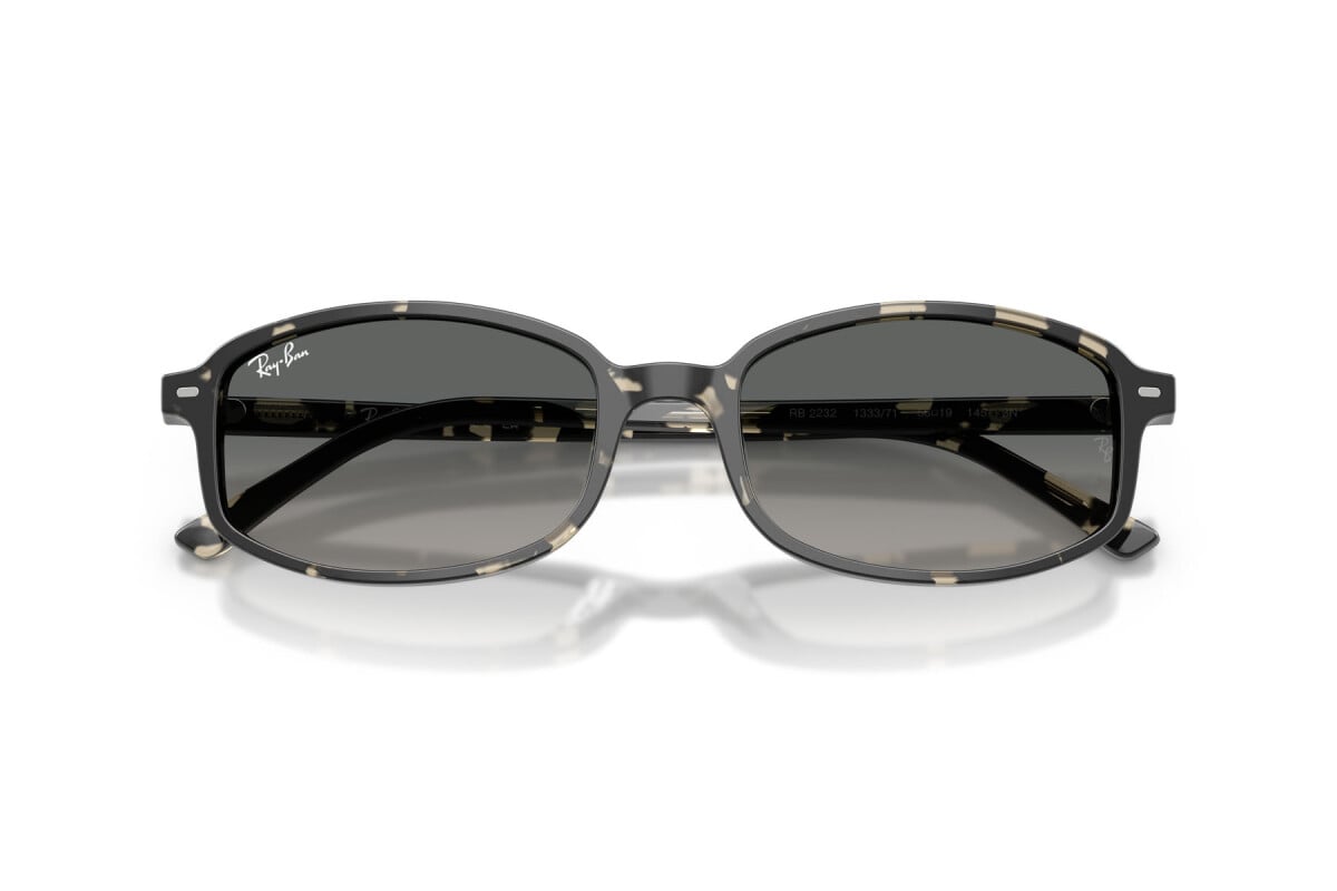 OCCHIALE DA SOLE UNISEX RAY-BAN RB 2232 - 133371 AVANA GRIGIA - TAGLIA 56