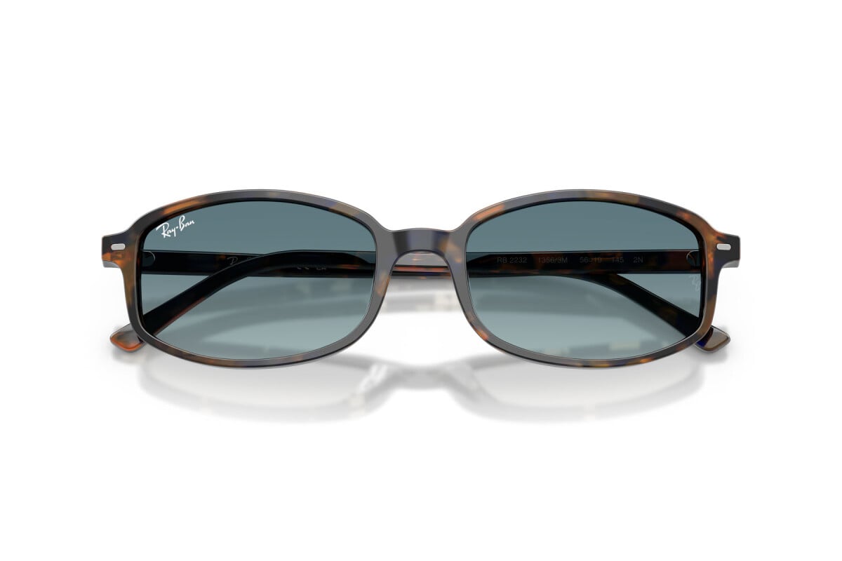 OCCHIALE DA SOLE UNISEX RAY-BAN RB 2232 - 13563M AVANA GIALLA E BLU - TAGLIA 54