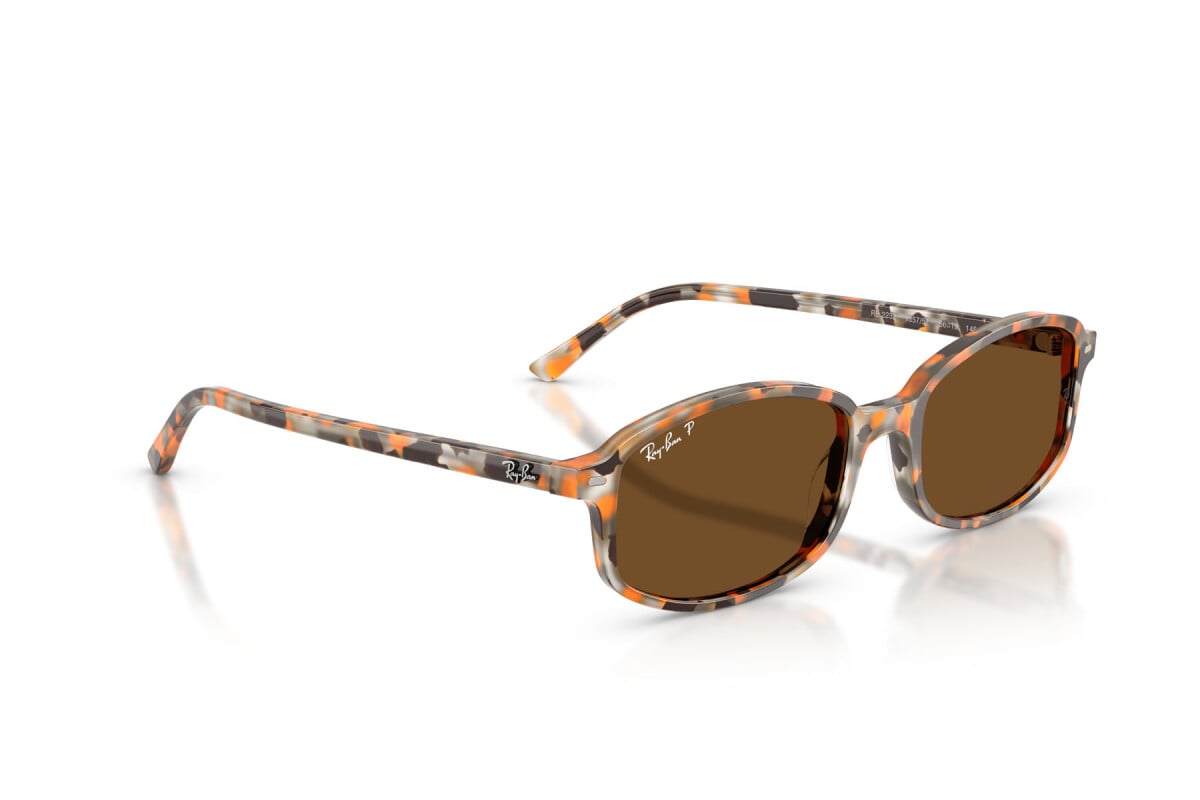 OCCHIALE DA SOLE UNISEX RAY-BAN RB 2232 - 135757 AVANA MARRONE GRIGIO - TAGLIA 56