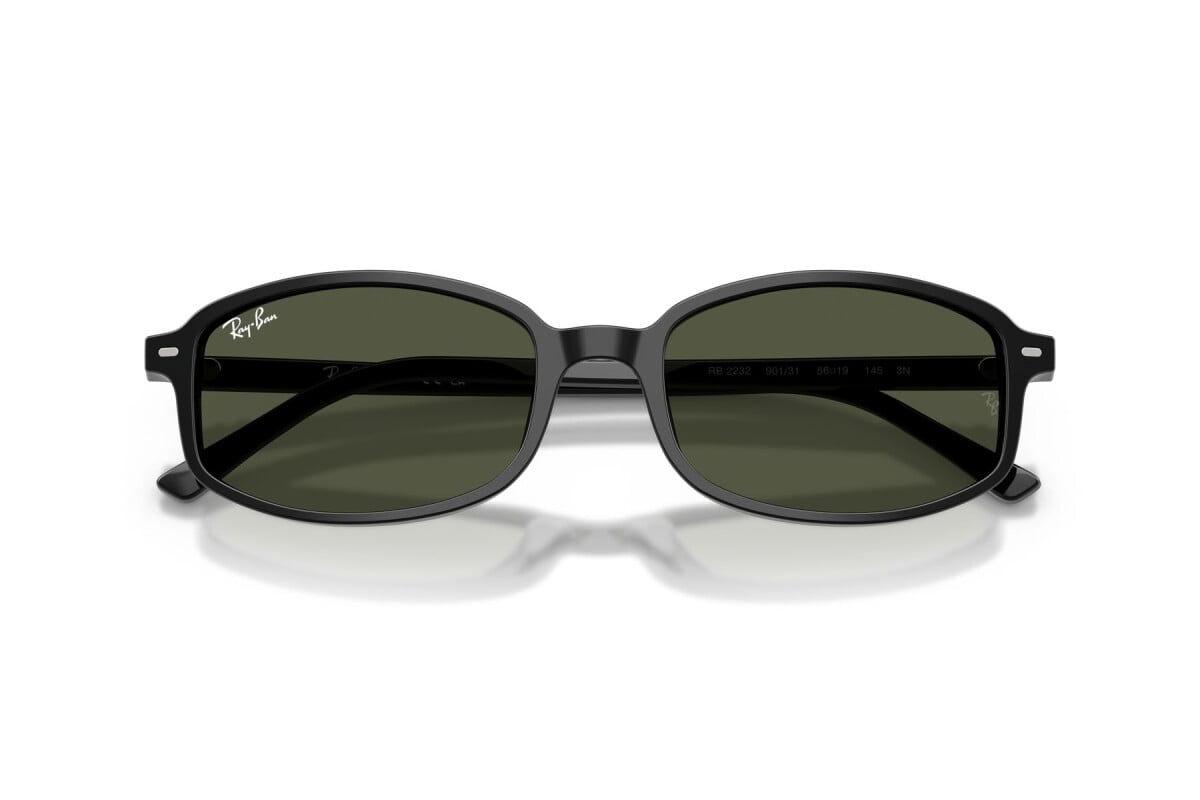 OCCHIALE DA SOLE UNISEX RAY-BAN RB 2232 - 901/31 NERO - TAGLIA 56