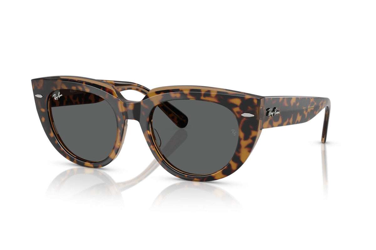 OCCHIALE DA SOLE DONNA RAY-BAN RB 2286 DOREEN 1292B1 AVANA SU MARRONE TRASPARENTE - TAGLIA 52