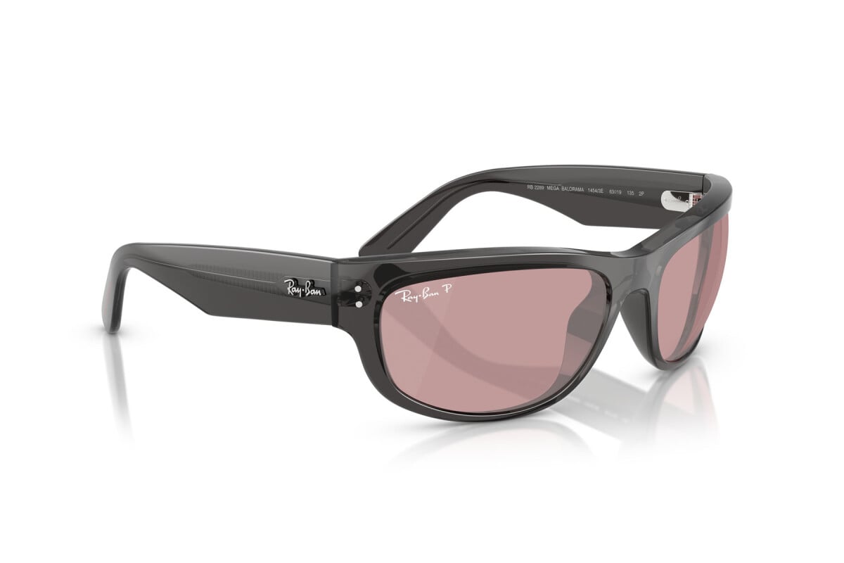 OCCHIALE DA SOLE UNISEX RAY-BAN RB 2289 - MEGA BALORAMA 14543E NERO TRASPARENTE - TAGLIA 63
