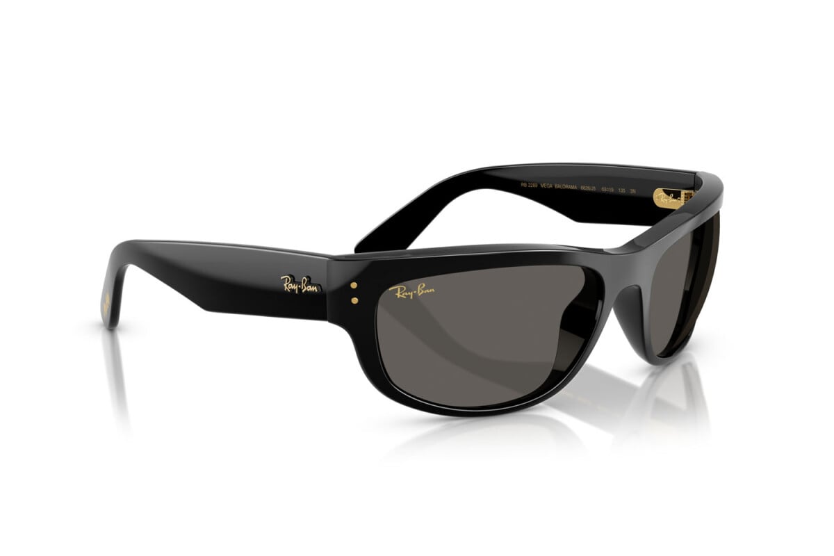 OCCHIALE DA SOLE UNISEX RAY-BAN RB 2289 - MEGA BALORAMA 6826J5 NERO - TAGLIA 60