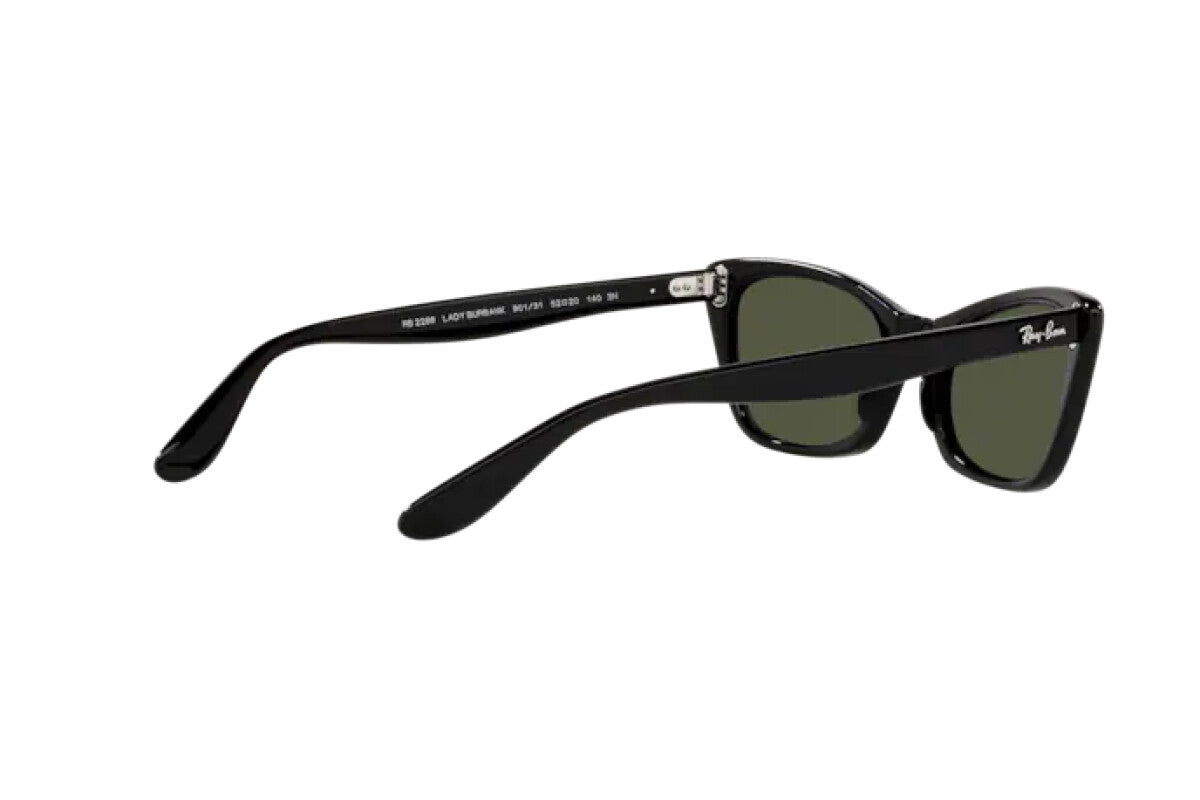 WOMEN'S SUNGLASSES RAY-BAN RB 2299 LADY BURBANK 901/31 BLACK CALIBER 55 
