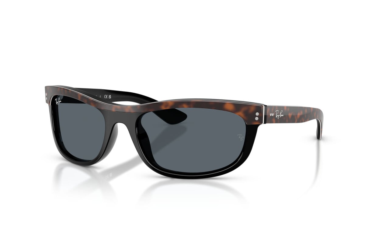 OCCHIALE DA SOLE UNISEX RAY-BAN RB 2489 - BALORAMA 1441R5 AVANA SU NERO - TAGLIA 62
