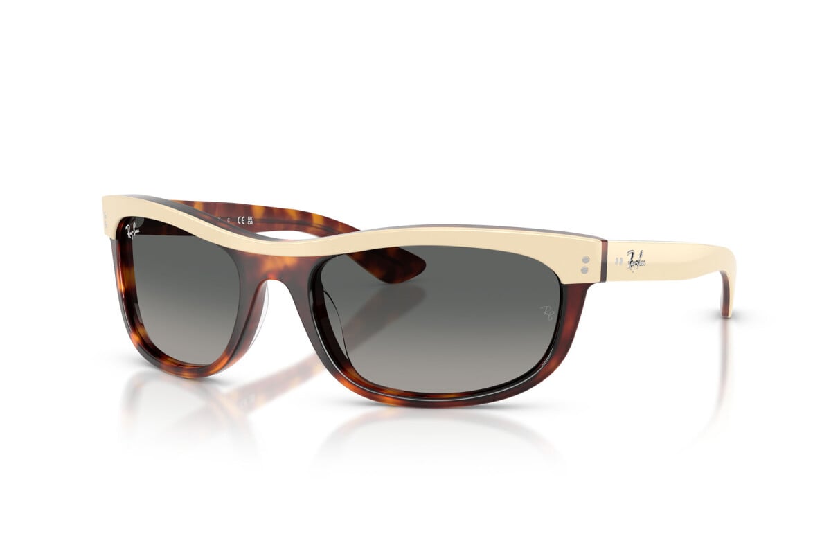 OCCHIALE DA SOLE UNISEX RAY-BAN RB 2489 - BALORAMA 144371 AVANA BEIGE - TAGLIA 62