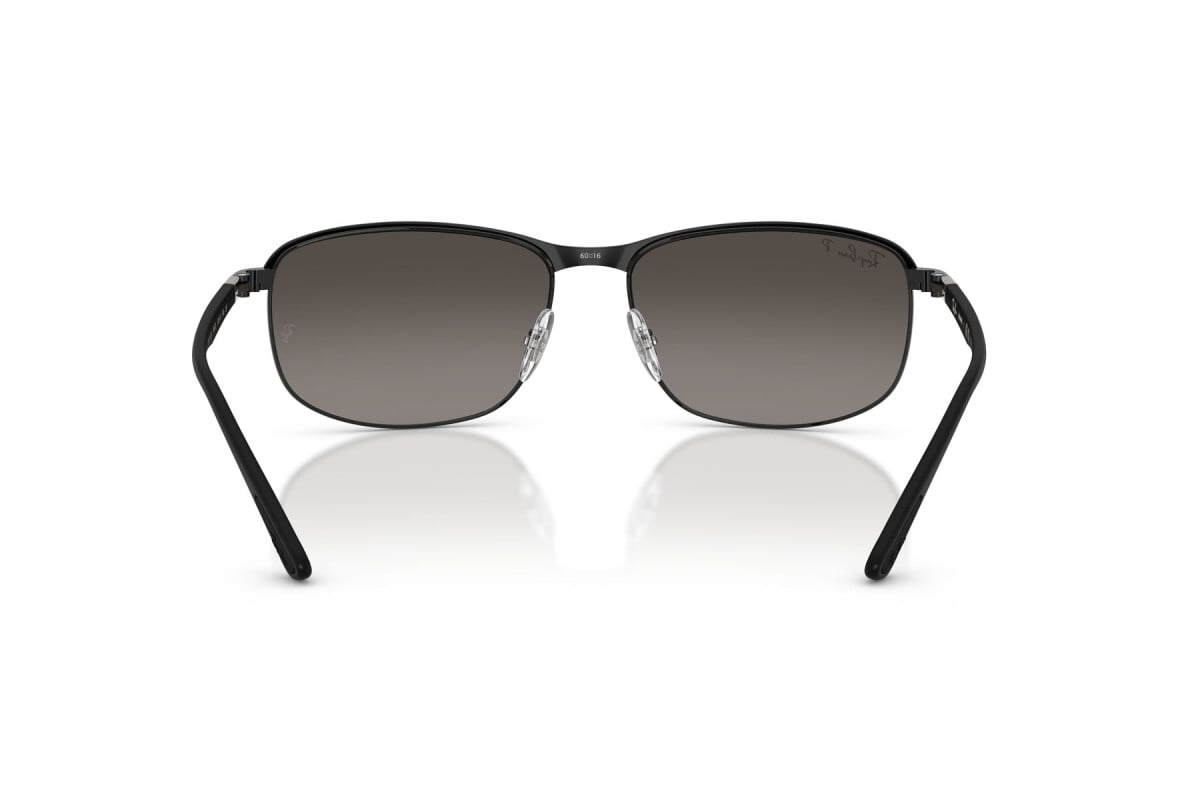 OCCHIALE DA SOLE UNISEX RAY-BAN RB 3671CH - CHROMANCE 186/5J NERO SU NERO - TAGLIA 60