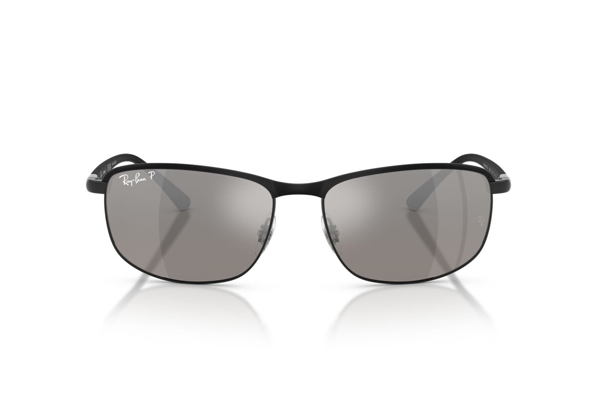 OCCHIALE DA SOLE UNISEX RAY-BAN RB 3671CH - CHROMANCE 186/5J NERO SU NERO - TAGLIA 60
