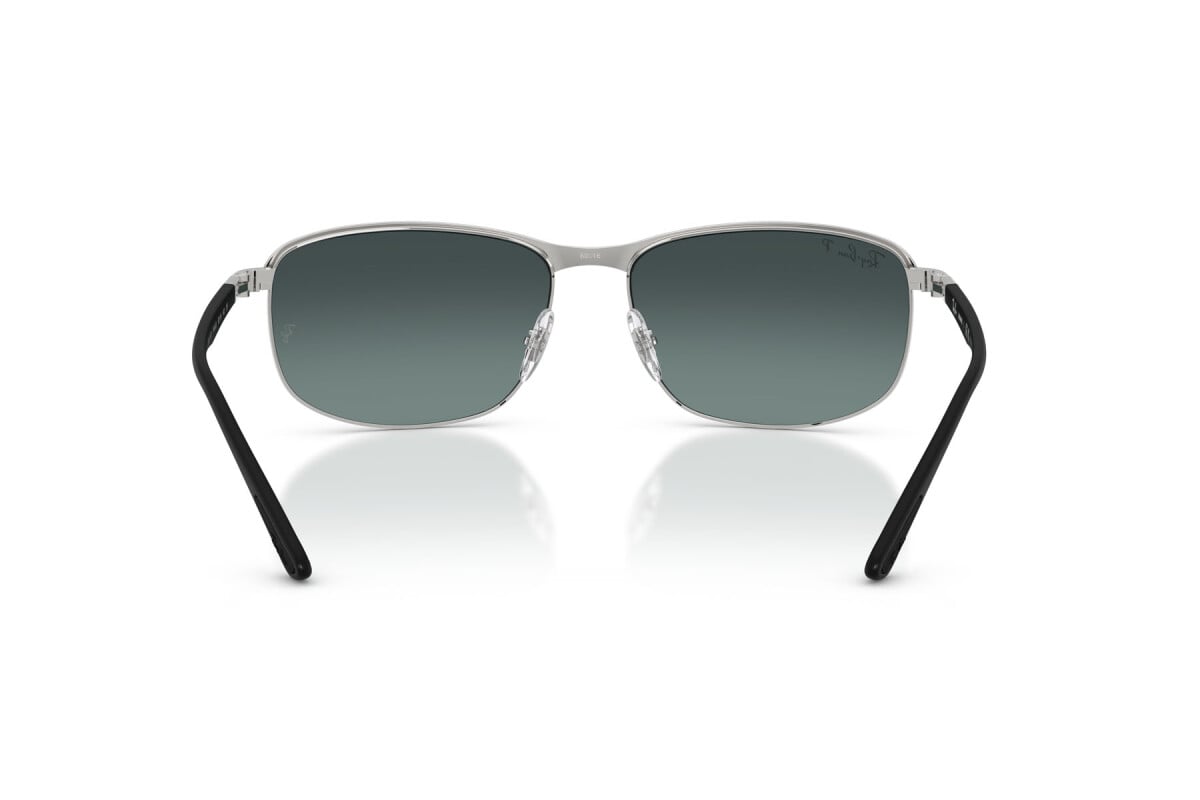OCCHIALE DA SOLE UNISEX RAY-BAN RB 3671CH - CHROMANCE 9144J0 NERO SU ARGENTO - TAGLIA 60