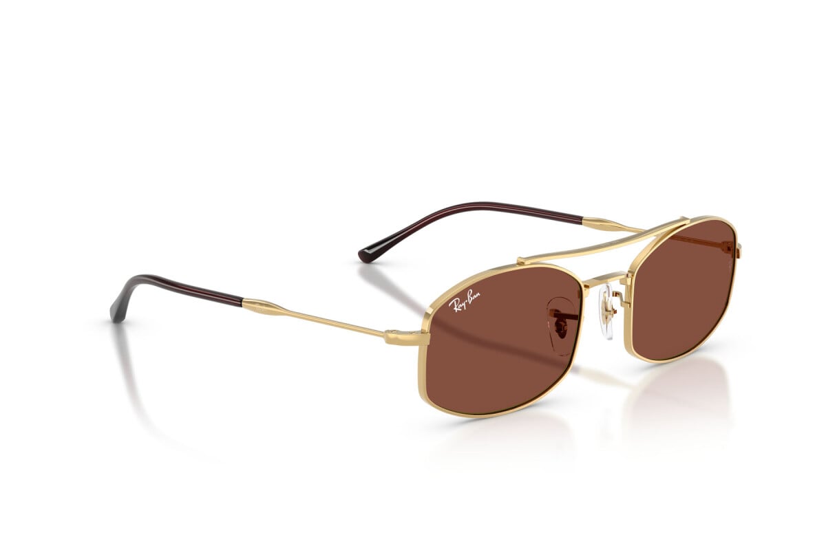 OCCHIALE DA SOLE UNISEX RAY-BAN RB 3719 - 001/C5 ARISTA GOLD - TAGLIA 54