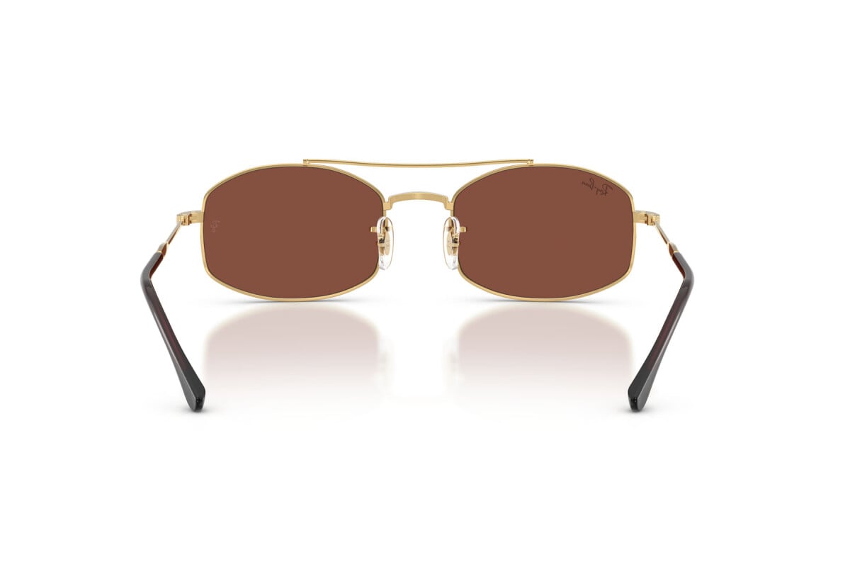 OCCHIALE DA SOLE UNISEX RAY-BAN RB 3719 - 001/C5 ARISTA GOLD - TAGLIA 54