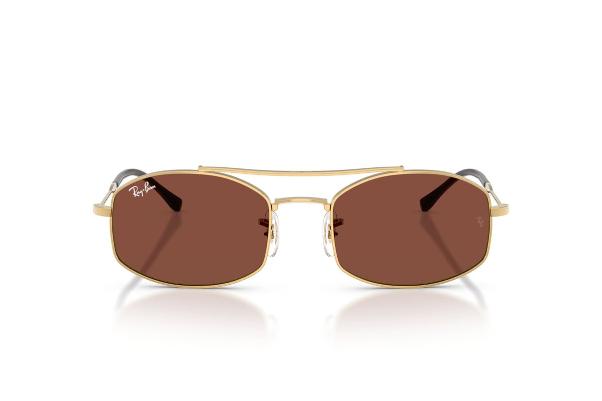 OCCHIALE DA SOLE UNISEX RAY-BAN RB 3719 - 001/C5 ARISTA GOLD - TAGLIA 54