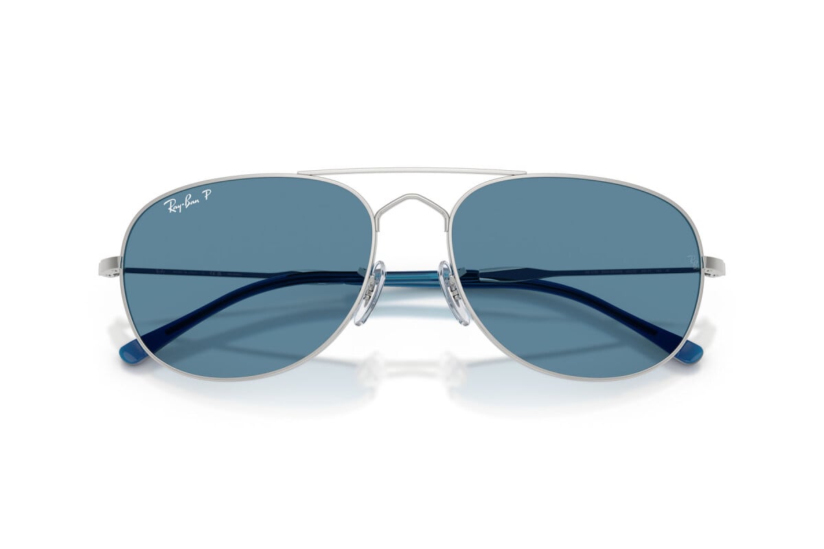 OCCHIALE DA SOLE UNISEX RAY-BAN RB 3735 - BAIN BRIDGE 003/S2 ARGENTO - TAGLIA 60