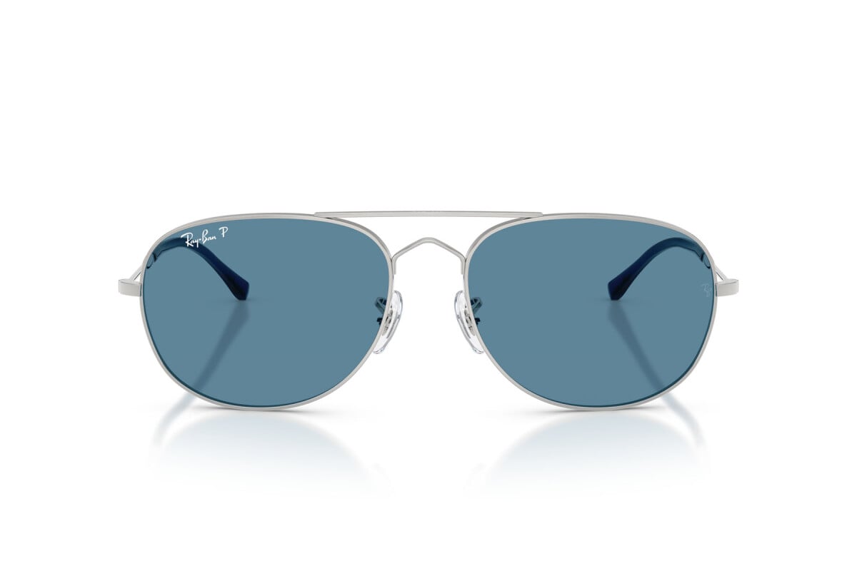 OCCHIALE DA SOLE UNISEX RAY-BAN RB 3735 - BAIN BRIDGE 003/S2 ARGENTO - TAGLIA 60