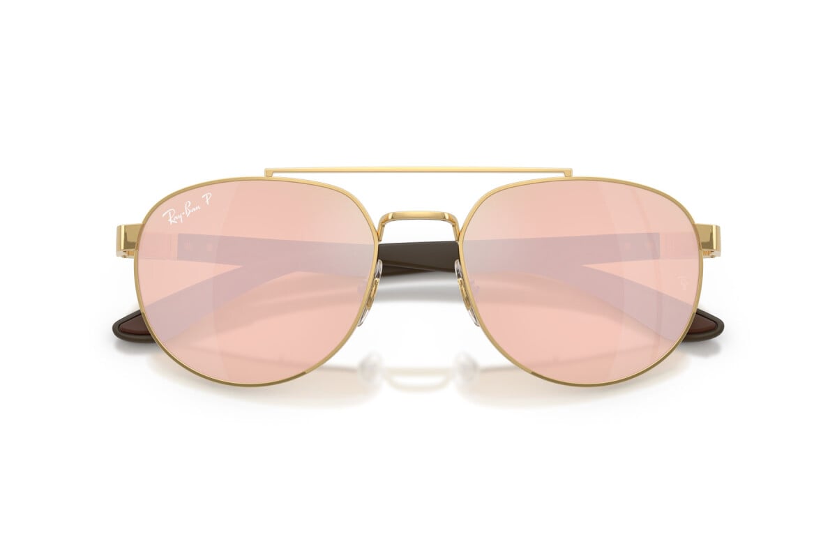 OCCHIALE DA SOLE UNISEX RAY-BAN RB 3736CH - 001/I0 ARISTA GOLD - TAGLIA 56