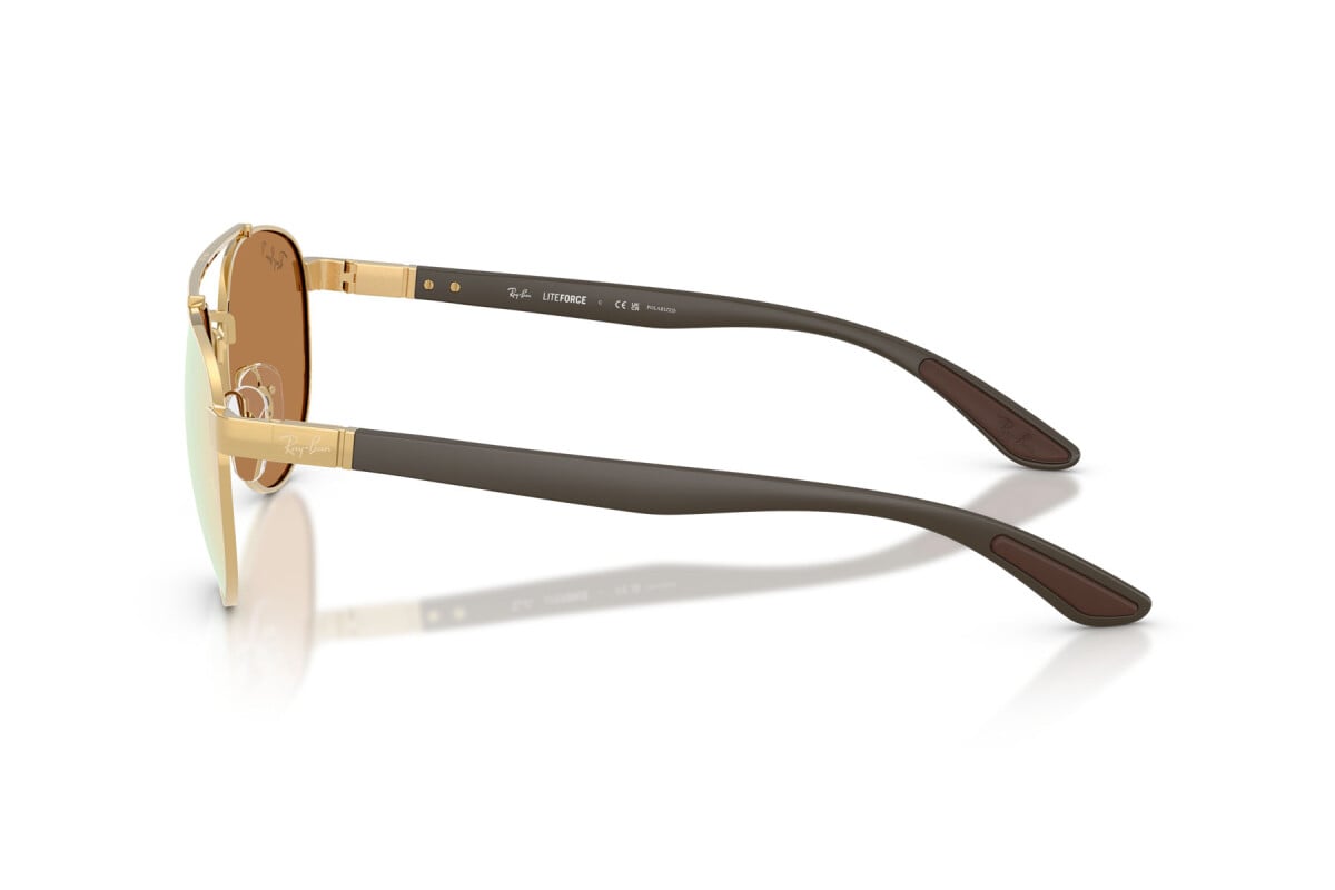 OCCHIALE DA SOLE UNISEX RAY-BAN RB 3736CH - 001/I0 ARISTA GOLD - TAGLIA 56