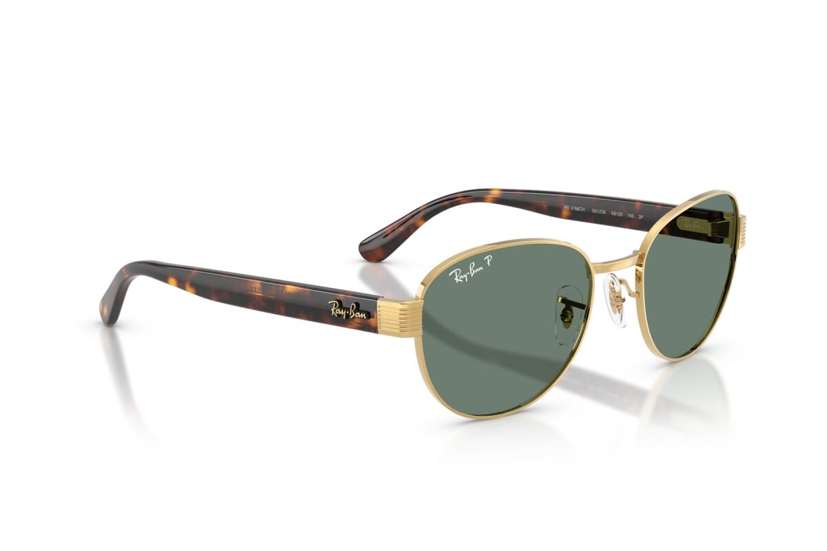 OCCHIALE DA SOLE UNISEX RAY-BAN RB 3766CH - 001/O9 ARISTA GOLD - TAGLIA 56