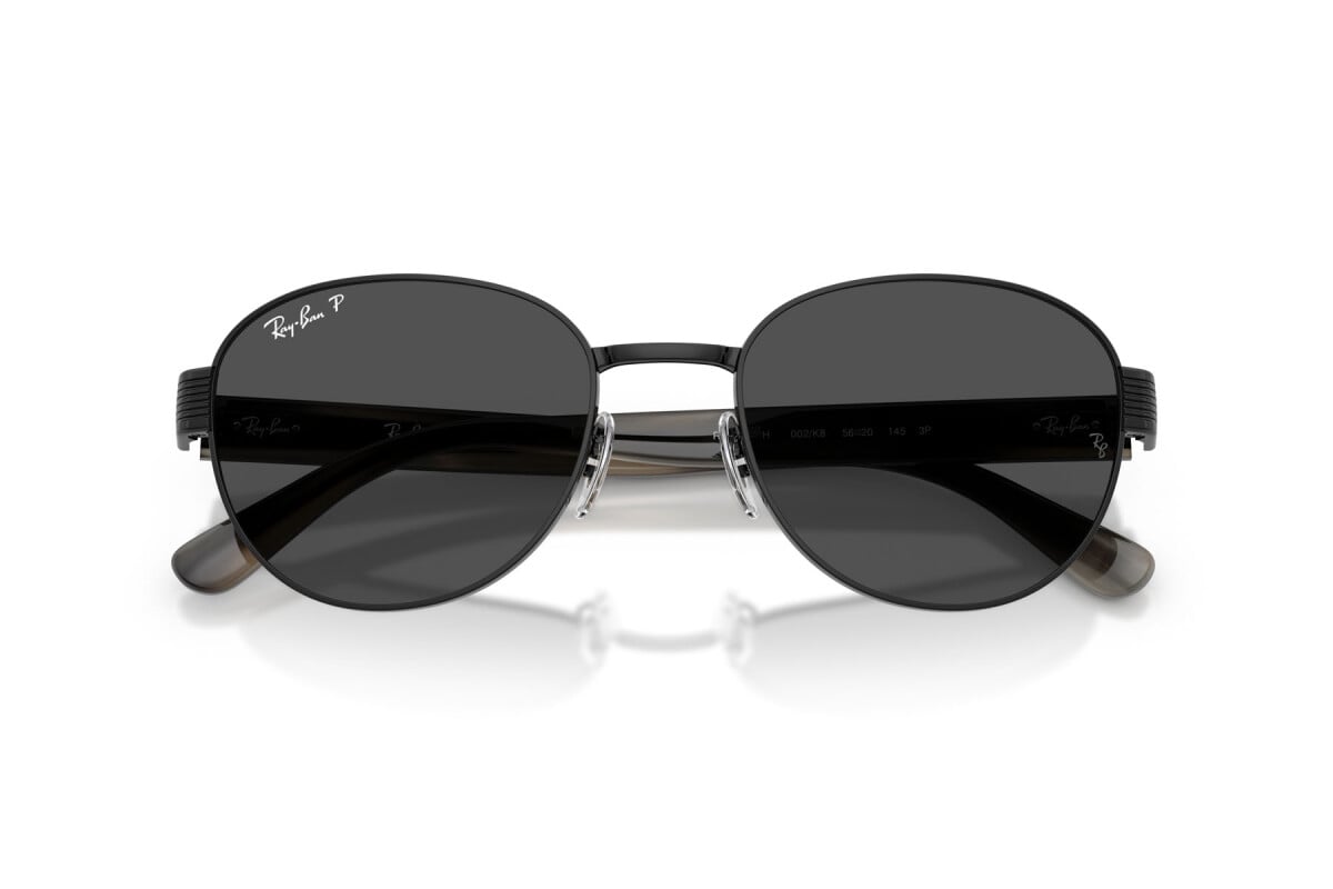 OCCHIALE DA SOLE UNISEX RAY-BAN RB 3766CH - 002/K8 NERO - TAGLIA 56