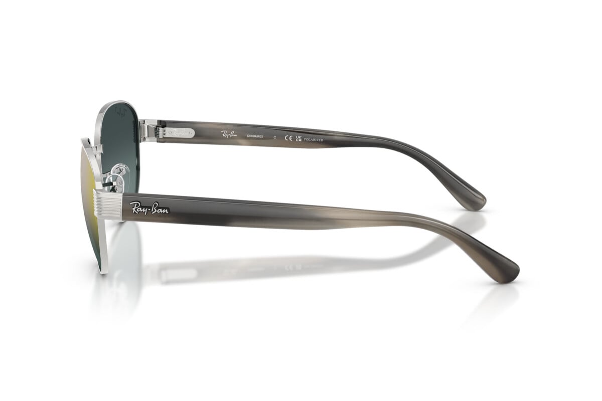 OCCHIALE DA SOLE UNISEX RAY-BAN RB 3766CH - 003/J0 ARGENTO - TAGLIA 54