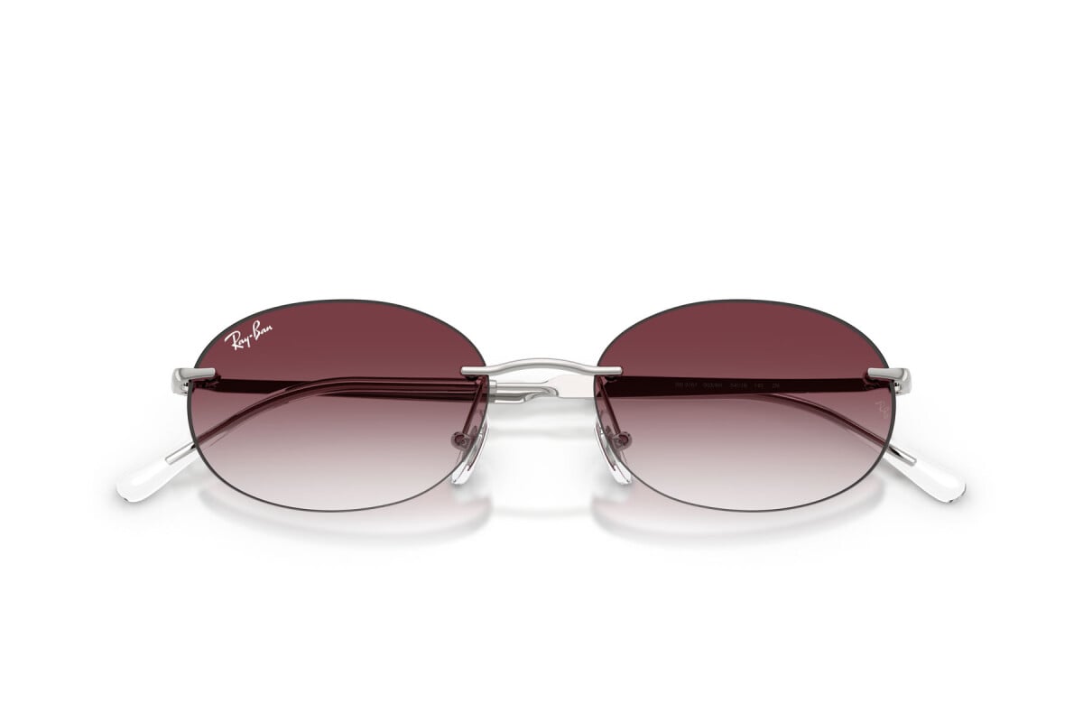 OCCHIALE DA SOLE UNISEX RAY-BAN RB 3767 - 003/8H ARGENTO - TAGLIA 54