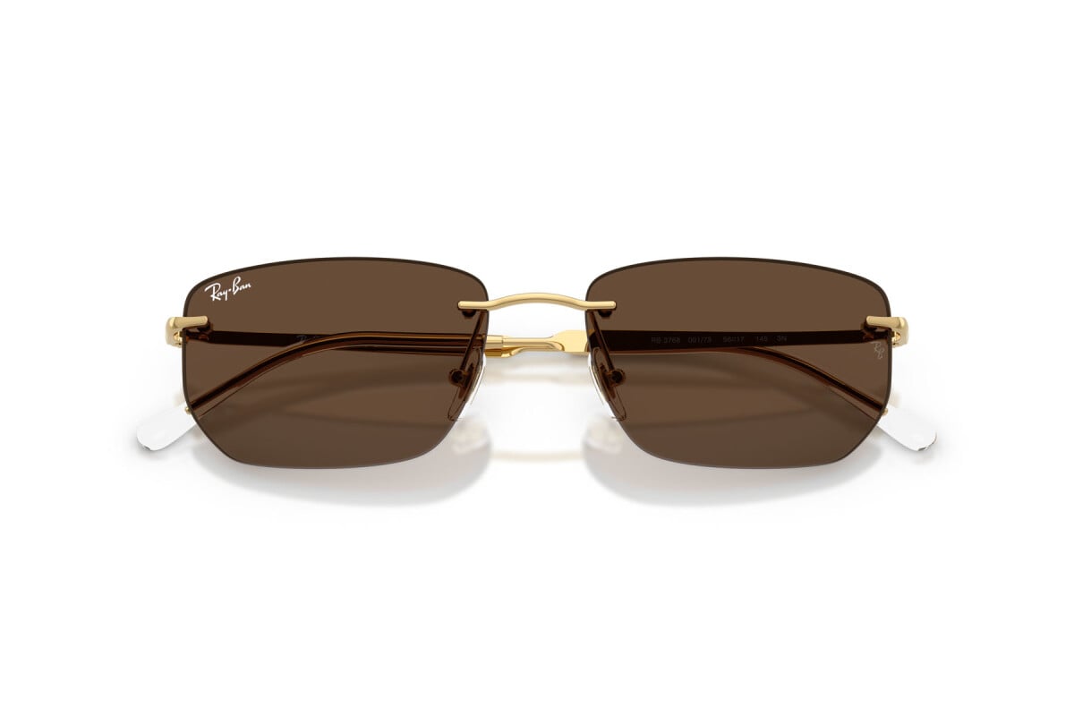 OCCHIALE DA SOLE UNISEX RAY-BAN RB 3768 - 001/73 ARISTA GOLD - TAGLIA 56