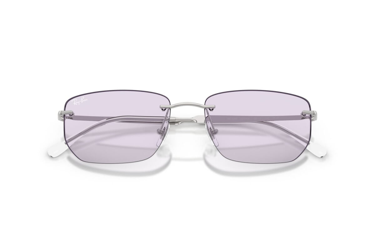 OCCHIALE DA SOLE UNISEX RAY-BAN RB 3768 - 003/MH ARGENTO - TAGLIA 56