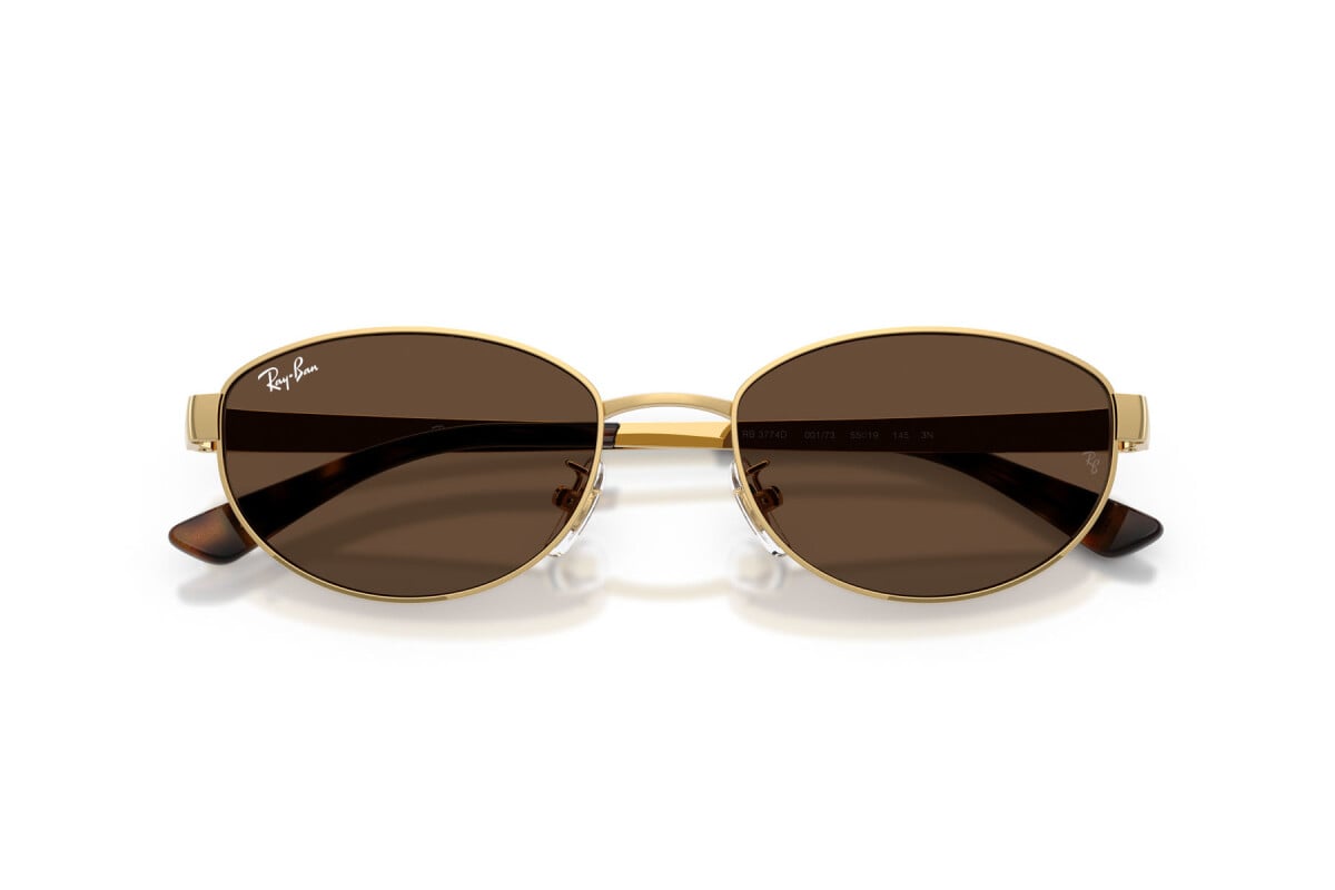 OCCHIALE DA SOLE UNISEX RAY-BAN RB 3774D - 001/73 ARISTA GOLD - TAGLIA 55